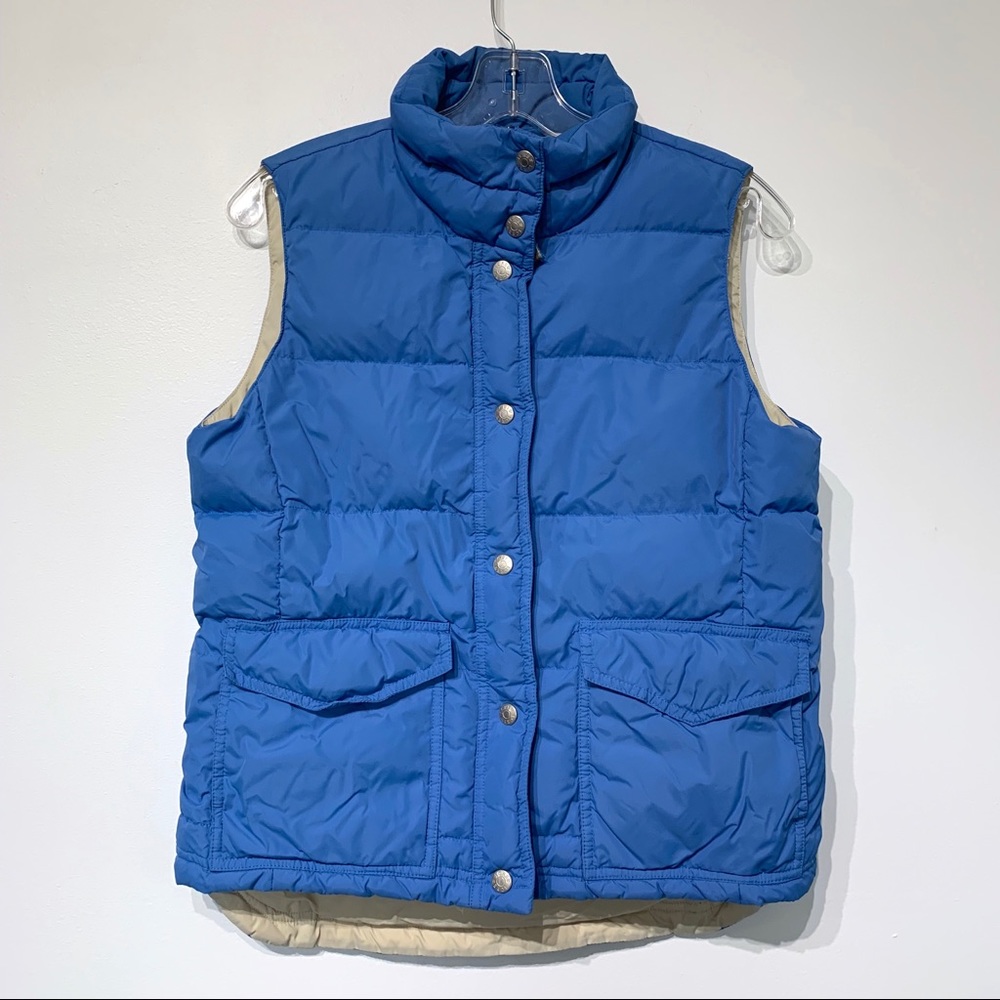 J. Crew Blue Puffer Vest